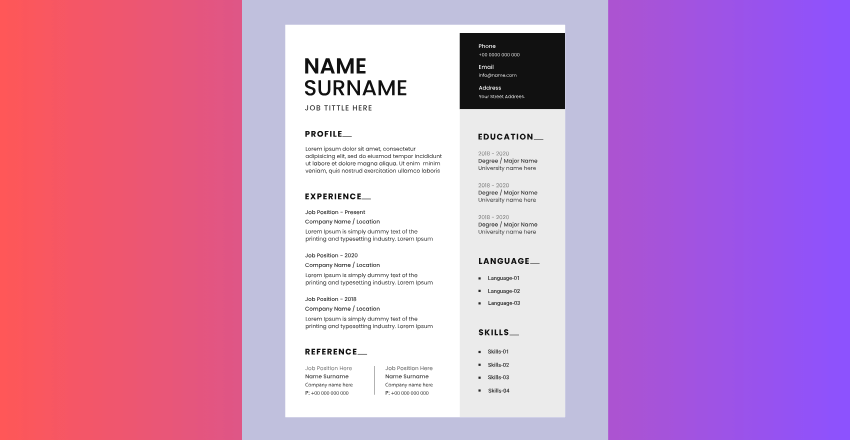 Formatting and Layout of Your PHP Programmer Resume